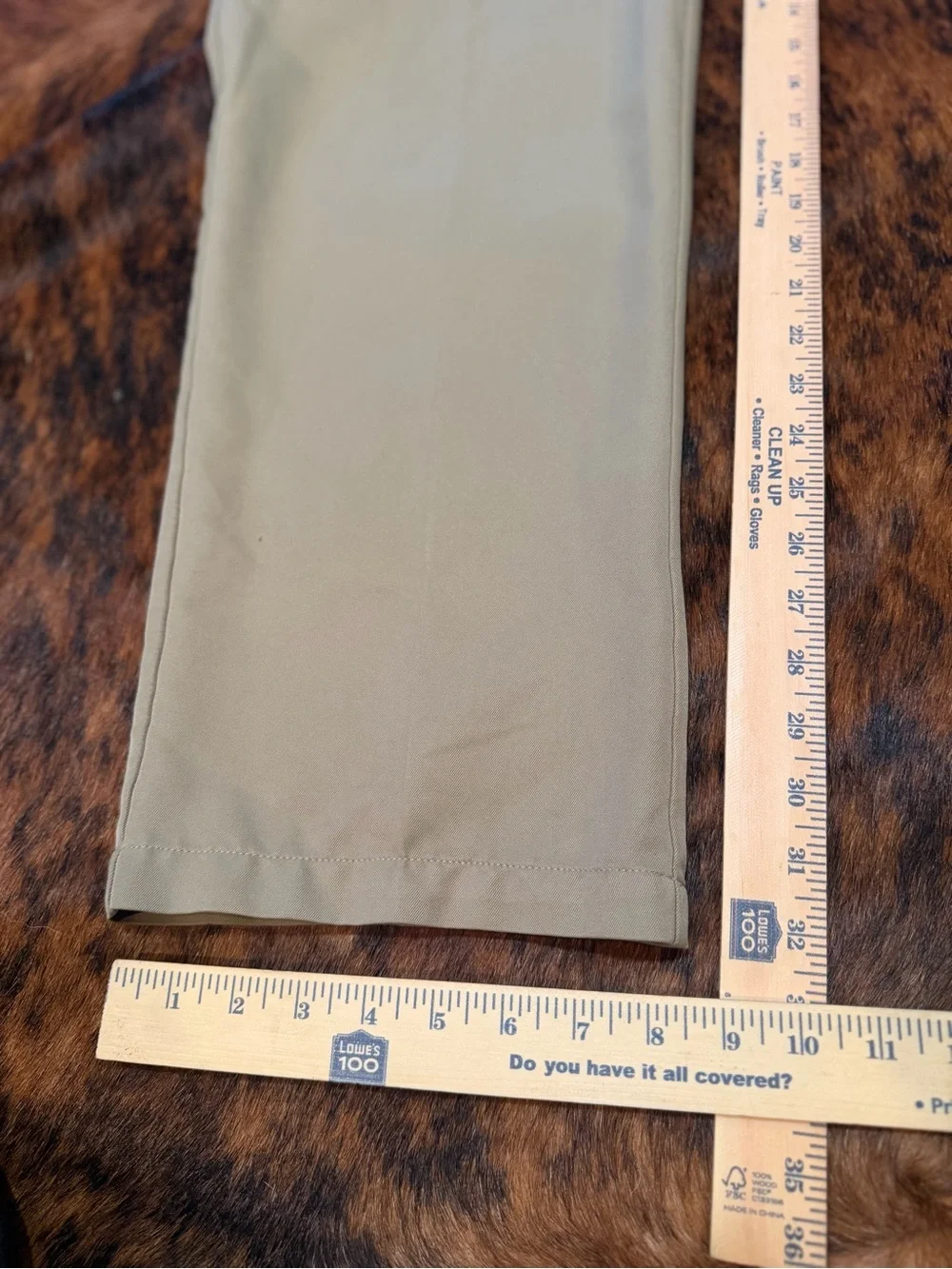 Men’s Haggar Classic Fit Original Khaki Flat Front Dress Pants 38x34
